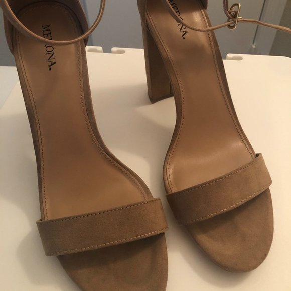 Merona Shoes - Merona Nude Sandal Heels